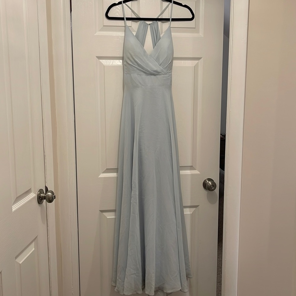 Azazie “Avelina” Bridesmaid Dress in “Mist” color